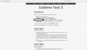 Выбор версии Sublime Text 3 (Сублайм текст 3)